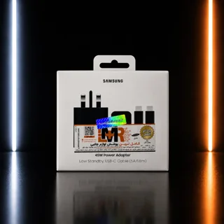 شارژر دیواری سامسونگ 45 وات سه پین مدل EP-T4511 همراه کابل 5 آمپر 1.8 متری