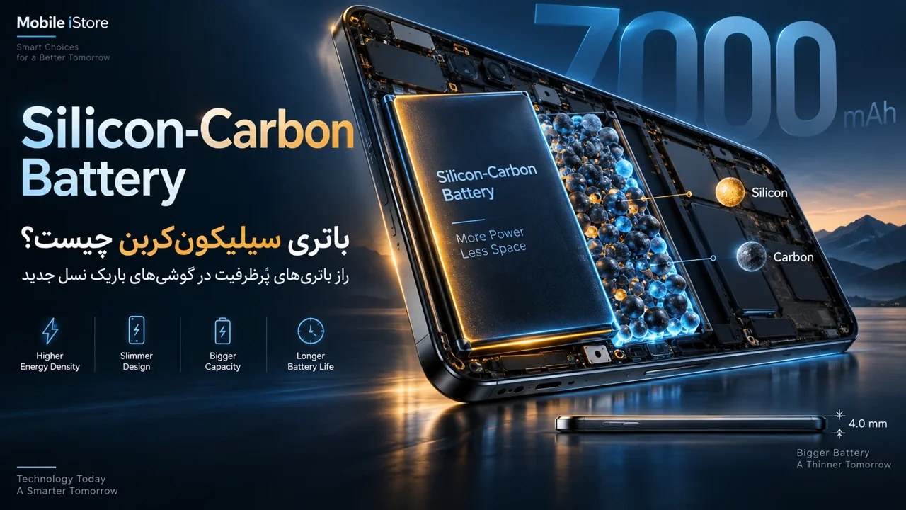 باتری سیلیکونکربن چیست؟ راز باتریهای پرظرفیت در گوشیهای باریک نسل جدید